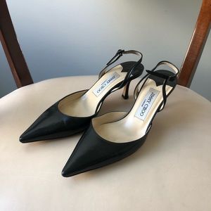 Jimmy Choo black slingback heels